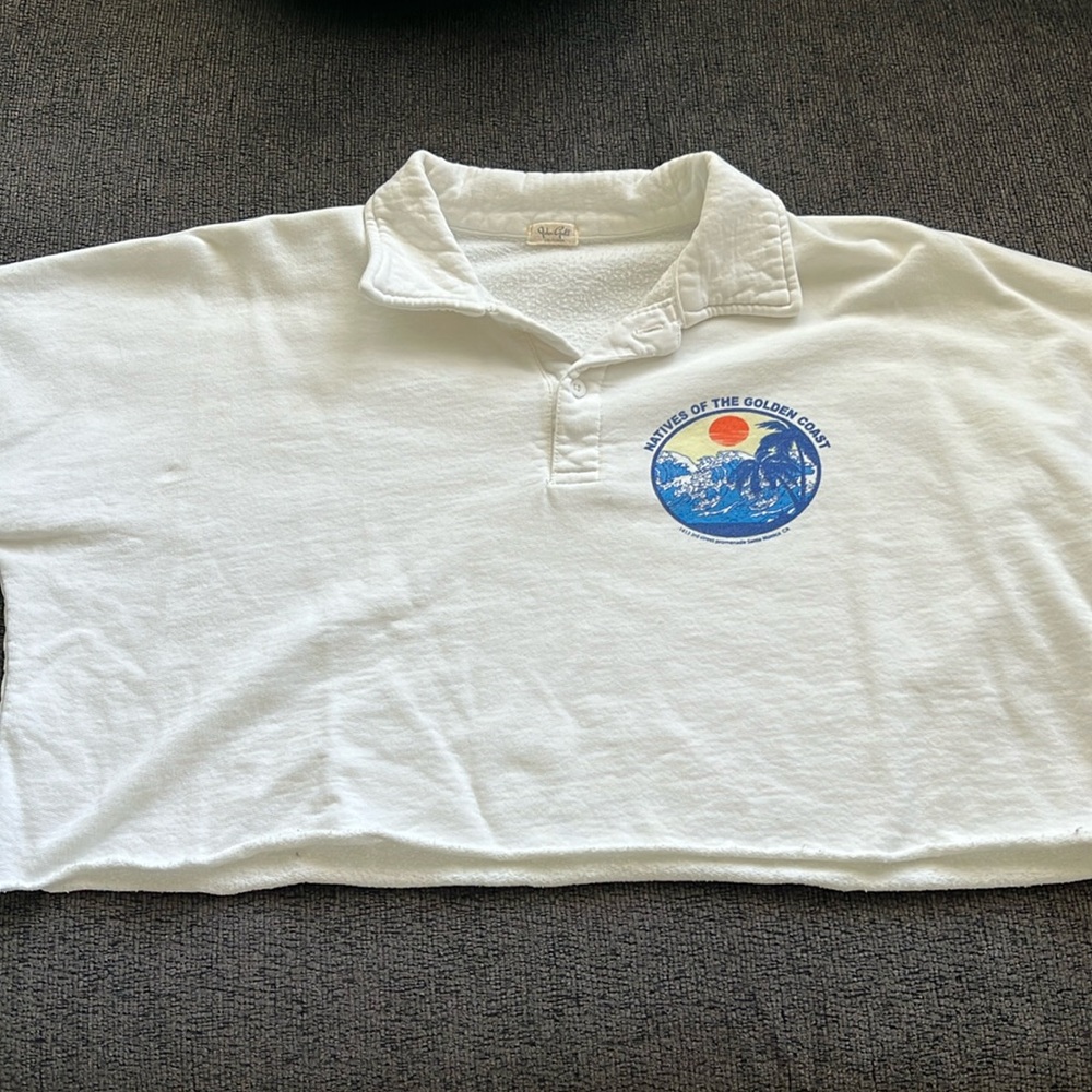 Cropped collar crew neck | John Galt
